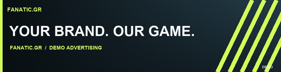 FANATIC demo: banner leaderboard · πρωτότυπη αθλητική εικονογράφηση